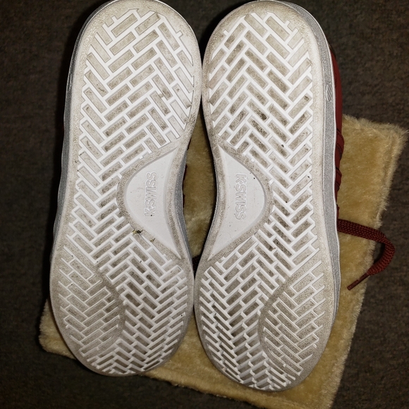 K-Swiss Mens Court Pro II Firebrick/White Fashion - Picture 6 of 7